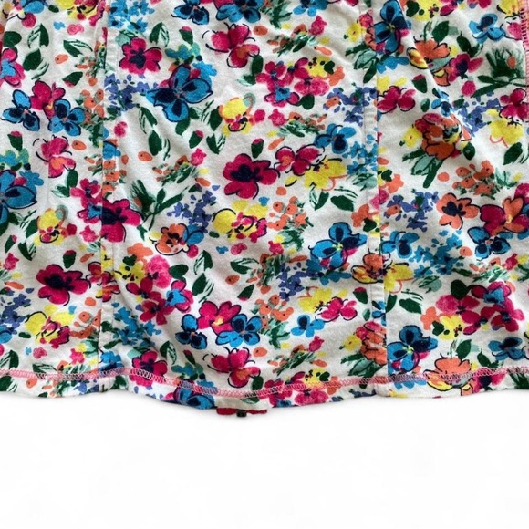 Hollister Floral Zip Up Bustier Tube Top - Pink and Yellow - Size xs - Picture 8 of 8